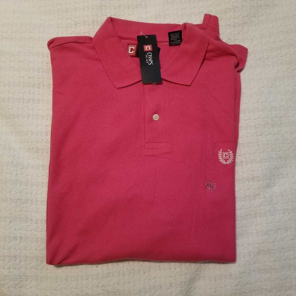 Fuschia Chaps brand polo shirt